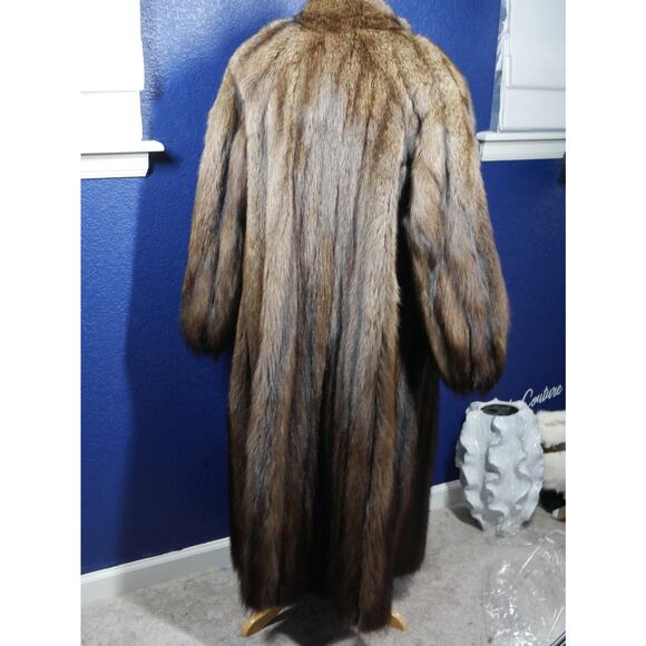Beautiful Fischer Sable Fur Full Length Coat Jacket - Picture 4 of 7